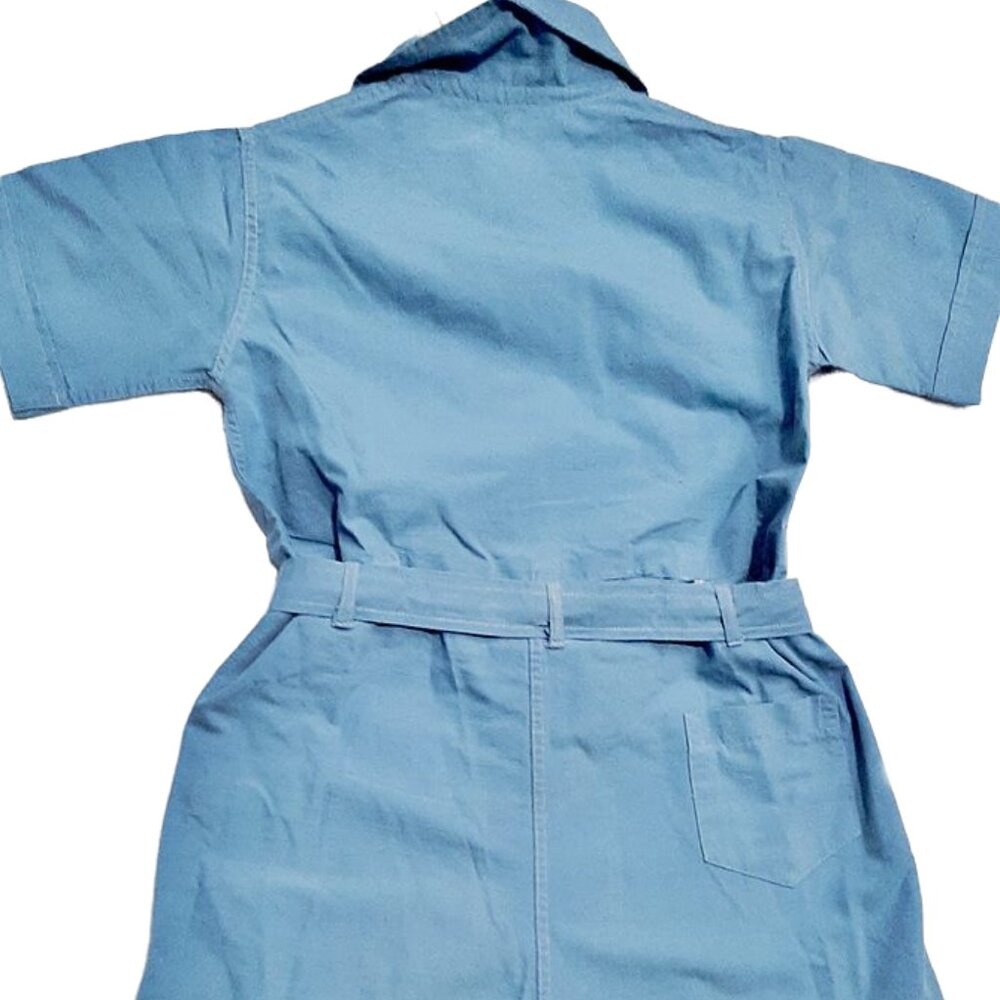 1940s True Vintage Boys Blue Cotton 2 Pc Shorts Set Playsuit Chest 29 Childs - Picture 2 of 8